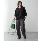 Vネック 7分袖 ドルマンTシャツ | JungleJalopy | 詳細画像6 