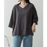Vネック 7分袖 ドルマンTシャツ | JungleJalopy | 詳細画像74 