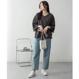 Vネック 7分袖 ドルマンTシャツ | JungleJalopy | 詳細画像77 