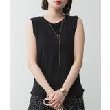 BLACK | ラウンドネックノースリーブタンクトップ 大きいサイズ レディース | JungleJalopy