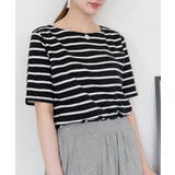 ボーダー5分袖トップス レディース 大きいサイズ | JungleJalopy | 詳細画像13