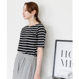 ボーダー5分袖トップス レディース 大きいサイズ | JungleJalopy | 詳細画像16