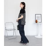 パネルボーダー風半袖トップス レディース 大きいサイズ | JungleJalopy | 詳細画像14