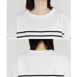 パネルボーダー風半袖トップス レディース 大きいサイズ | JungleJalopy | 詳細画像33