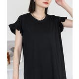 BLACK | 袖フレアノースリーブワンピース レディース 大きいサイズ | JungleJalopy