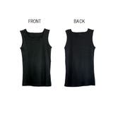 2×2リブ スクエアネックタンクトップ レディース 大きいサイズ | JungleJalopy | 詳細画像9