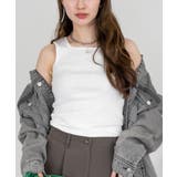 OFFWHITE | 2×2リブ スクエアネックタンクトップ レディース 大きいサイズ | JungleJalopy