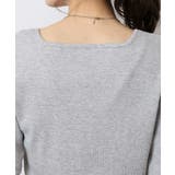 スクエアネック5分袖コットンリブTシャツ レディース 大きいサイズ | JungleJalopy | 詳細画像40 