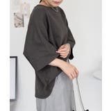 コットンワッフル7分袖ドルマンTシャツ レディース 大きいサイズ | JungleJalopy | 詳細画像18
