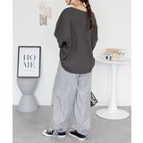 コットンワッフル7分袖ドルマンTシャツ レディース 大きいサイズ | JungleJalopy | 詳細画像22