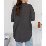 コットンワッフルロールアップハーフスリーブカットソー レディース 大きいサイズ | JungleJalopy | 詳細画像12