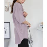 コットンワッフルロールアップハーフスリーブカットソー レディース 大きいサイズ | JungleJalopy | 詳細画像32