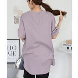 コットンワッフルロールアップハーフスリーブカットソー レディース 大きいサイズ | JungleJalopy | 詳細画像33