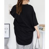 コットンワッフルロールアップハーフスリーブカットソー レディース 大きいサイズ | JungleJalopy | 詳細画像5