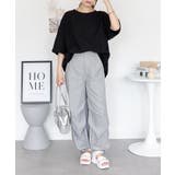 コットンワッフルロールアップハーフスリーブカットソー レディース 大きいサイズ | JungleJalopy | 詳細画像6