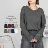 ドルマンスリーブVネックTシャツ レディース 大きいサイズ | JungleJalopy | 詳細画像75