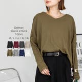 ドルマンスリーブVネックTシャツ レディース 大きいサイズ | JungleJalopy | 詳細画像77