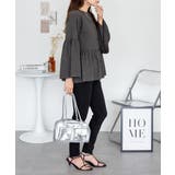 ペプラムギャザーブラウス風カットソー レディース 大きいサイズ | JungleJalopy | 詳細画像14