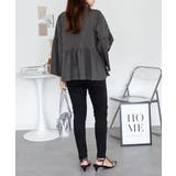 ペプラムギャザーブラウス風カットソー レディース 大きいサイズ | JungleJalopy | 詳細画像15