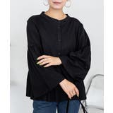 ペプラムギャザーブラウス風カットソー レディース 大きいサイズ | JungleJalopy | 詳細画像3