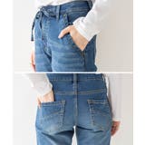 ニットデニム切り替えパンツ 大きいサイズ レディース | JungleJalopy | 詳細画像19