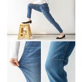 ニットデニム切り替えパンツ 大きいサイズ レディース | JungleJalopy | 詳細画像20