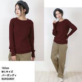 【M-L・LL-3L・4L-5L】ボーダー入り丸首肩ボタン空きプルオーバー | JungleJalopy | 詳細画像23