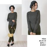 【M-L・LL-3L・4L-5L】ボーダー入り丸首肩ボタン空きプルオーバー | JungleJalopy | 詳細画像26