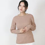 【M-L・LL-3L・4L-5L】ボーダー入り丸首肩ボタン空きプルオーバー | JungleJalopy | 詳細画像35