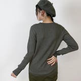 【M-L・LL-3L・4L-5L】ボーダー入り丸首肩ボタン空きプルオーバー | JungleJalopy | 詳細画像40