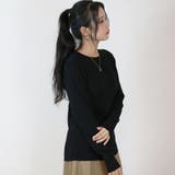 【M-L・LL-3L・4L-5L】ボーダー入り丸首肩ボタン空きプルオーバー | JungleJalopy | 詳細画像45
