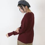 【M-L・LL-3L・4L-5L】ボーダー入り丸首肩ボタン空きプルオーバー | JungleJalopy | 詳細画像70