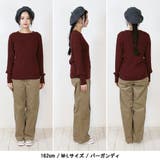 【M-L・LL-3L・4L-5L】ボーダー入り丸首肩ボタン空きプルオーバー | JungleJalopy | 詳細画像74