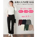 【M-L・LL-3L・4L-5L】ボーダー入り丸首肩ボタン空きプルオーバー | JungleJalopy | 詳細画像75
