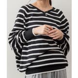 Vネックボーダードルマンニット セーター 大きいサイズ | JungleJalopy | 詳細画像13