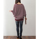 Vネックボーダードルマンニット セーター 大きいサイズ | JungleJalopy | 詳細画像26