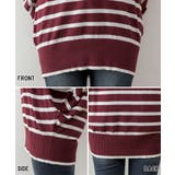 Vネックボーダードルマンニット セーター 大きいサイズ | JungleJalopy | 詳細画像4