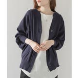 NAVY | 【M-L・LL-3L・4L-5L】キーネックドルマンカーディガン | JungleJalopy