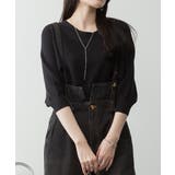 BLACK | 前後2WAY 畦編みルーズセーター レディース 大きいサイズ | JungleJalopy