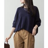 NAVY | 前後2WAY 畦編みルーズセーター レディース 大きいサイズ | JungleJalopy