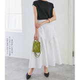 エンボス凹凸生地 ロングスカート ロング丈 | karei | 詳細画像3 