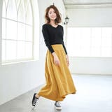 スカート スエードフレアスカート ロングスカート | karei | 詳細画像13 