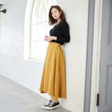 スカート スエードフレアスカート ロングスカート | karei | 詳細画像15 