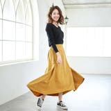 スカート スエードフレアスカート ロングスカート | karei | 詳細画像16 