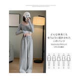 リラックスカジュアルパンツ サイドライン | karei | 詳細画像5 