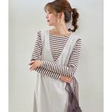 2WAYボーダーTシャツ カットソー レディース ボーダー オシャレ | karei | 詳細画像12 