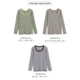 2WAYボーダーTシャツ カットソー レディース ボーダー オシャレ | karei | 詳細画像20 