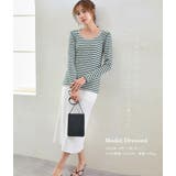 2WAYボーダーTシャツ カットソー レディース ボーダー オシャレ | karei | 詳細画像3 