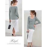 2WAYボーダーTシャツ カットソー レディース ボーダー オシャレ | karei | 詳細画像5 