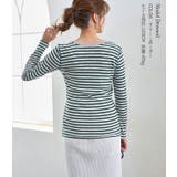 2WAYボーダーTシャツ カットソー レディース ボーダー オシャレ | karei | 詳細画像7 